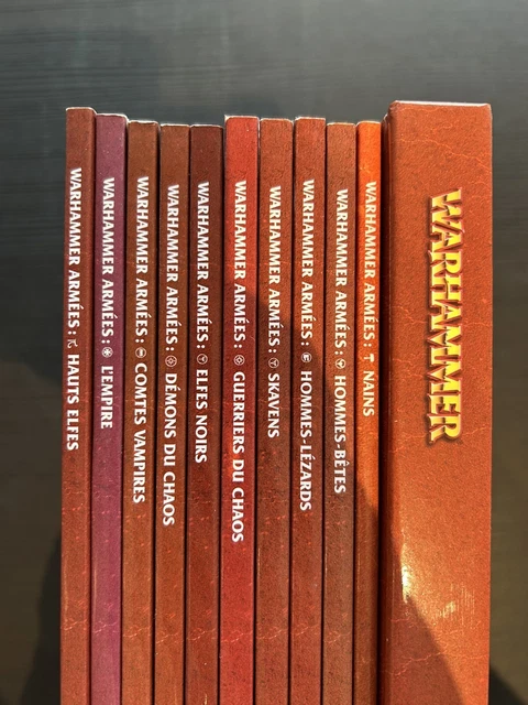 Warhammer Games Workshop Jeu De Bataille Fantastique Lot Règles + Supplements V7 Warhammer Games Workshop Jeu De Bataille Fantastique Lot Règles + Supplements V7