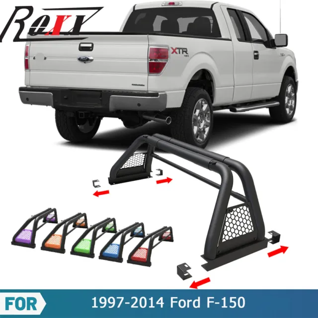Adjustable Roll Sport Bar Truck Chase Roof Rack Bed Bar For 1997-2014 Ford F-150