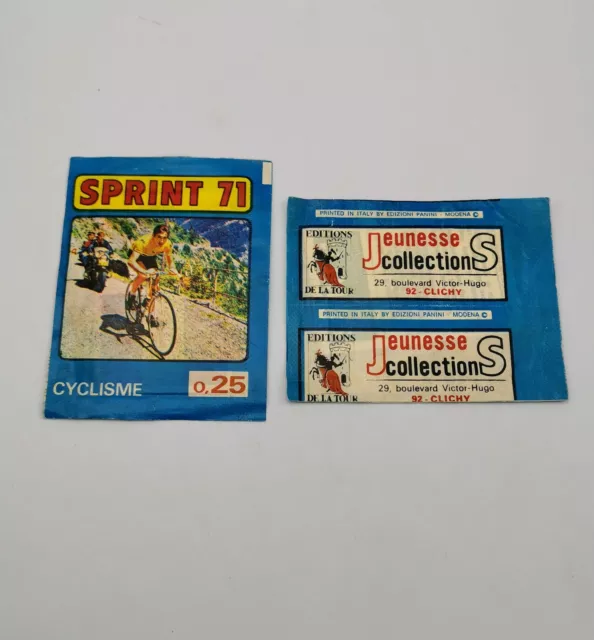 Sprint 71 Sachet Scellé Autocollants panini 1971 Cyclisme