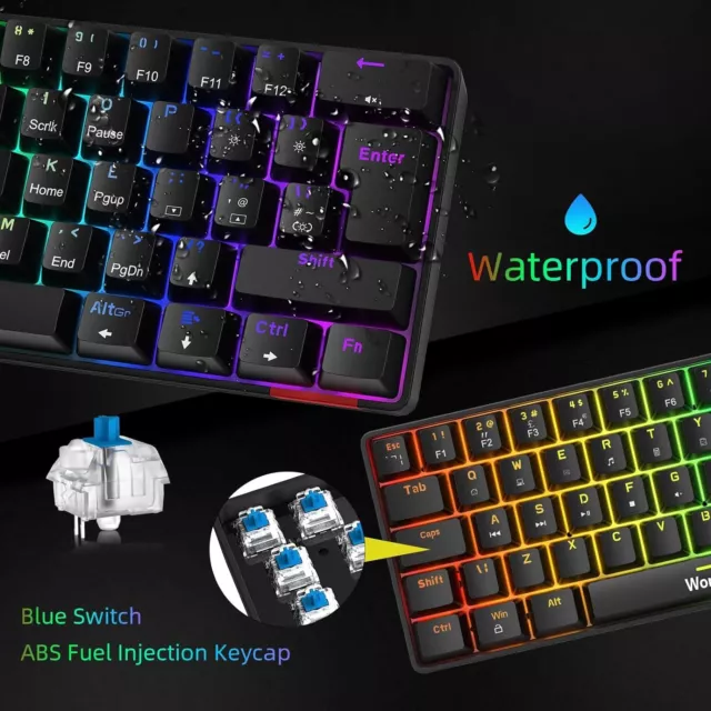 UK Layout Gaming Keyboard and Mouse Combo Wired USB Mouse mechanical keyboards