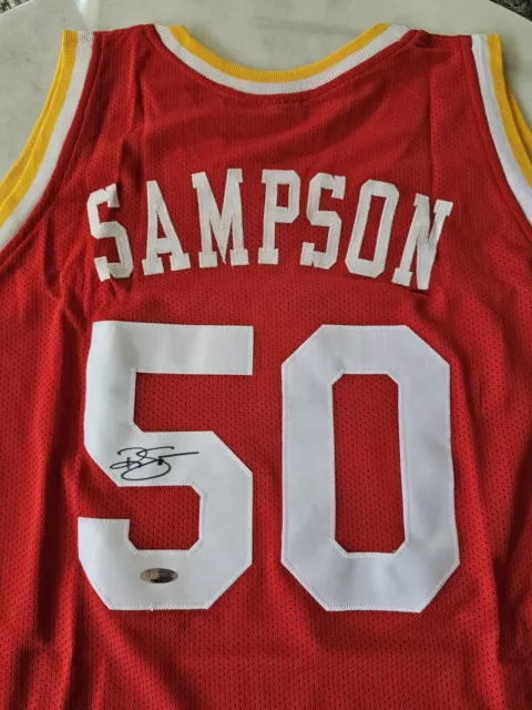 Ralph Sampson Autographed/Signed Jersey TRISTAR Houston Rockets