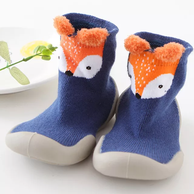 Pantofole antiscivolo bambini bambina ragazzi bambini calze cotone scarpe calde inverno 8