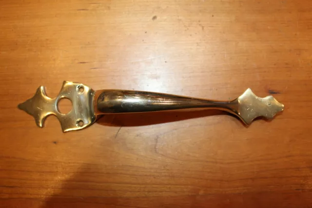 Antique Solid Cast Bronze Penn #556611 Entry Thumb Pull Handle G-29