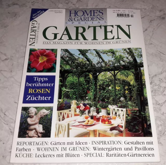 Homes & Gardens Special 2/2000 Garten Wohnen im Grünen Leckeres mit Blüten Natur