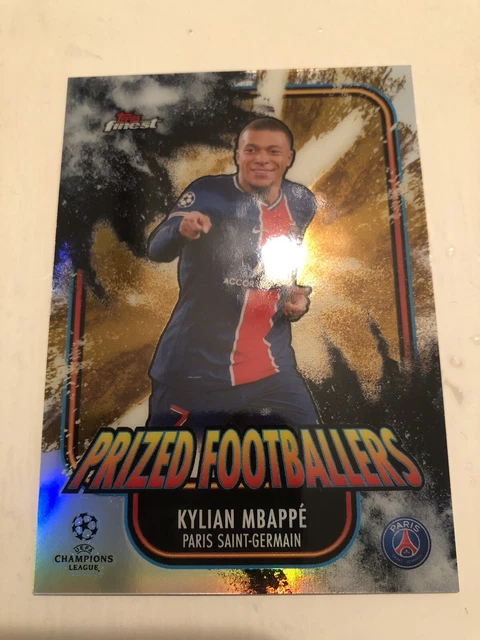 2020-2021 Kylian Mbappe Topps Prized Footballers Fusion Black Gold /3 #PFF-KM