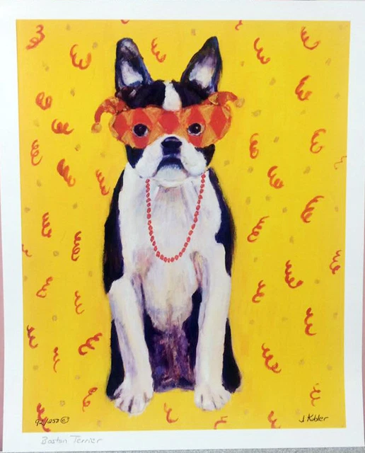 Janet Kobler - Boston Terrier Signed and Numbered print