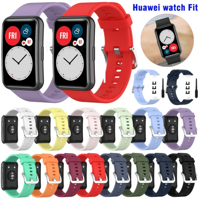 Für Huawei Watch Fit Smart Watch Ersatzband Armband Sport Fitness Atmungsaktiv 9