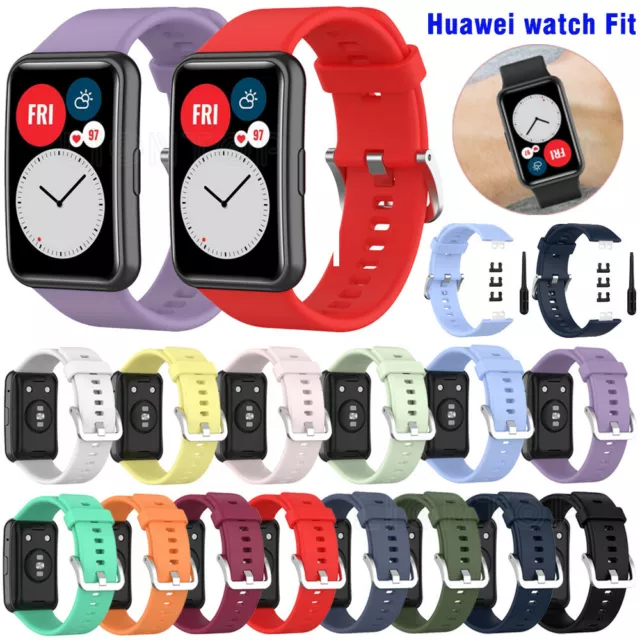 Für Huawei Watch Fit Smart Watch Ersatzband Armband Sport Fitness Atmungsaktiv 9