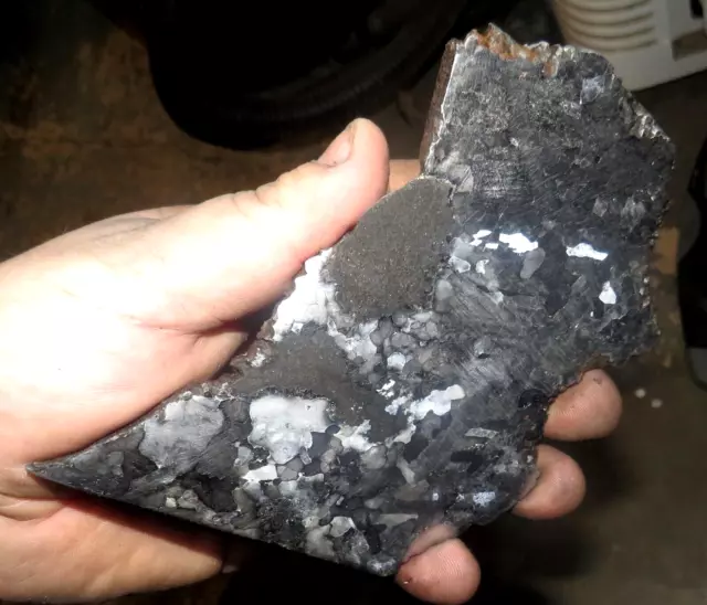 Beautiful 344 Gm Campo Del Cielo Etched Meteorite Slab!!!