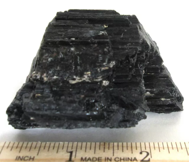 Black Tourmaline Crystal Mineral Schorl Specimen 182 g Gemstone Rough Brazil