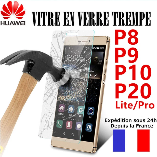 Protecteur D'écran En Verre Trempé Pour Huawei P8, P9, P10, P20, Mate10 - Transparent, Dureté 9H