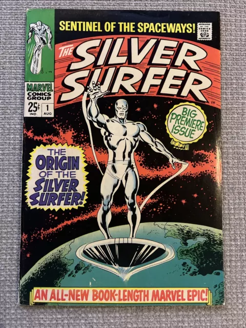 Silver Surfer #1 (MARVEL 1968) Key 1st Shalla-Bal Nice Copy Tight Small Pen Mark