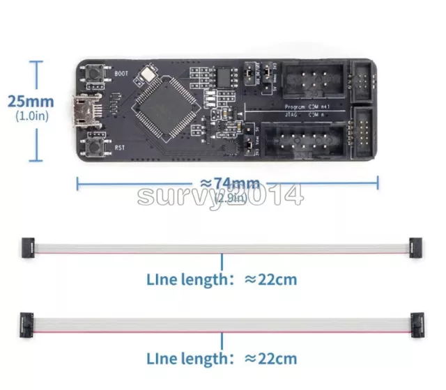 Placa de desarrollo descargadora de depuración ESP-Prog JTAG para ESP8266 ESP32 Jta Q3D9