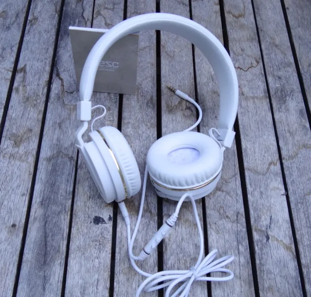 New Rbck-123 Wesc Cymbal Headphone - White Retail Price $120.00