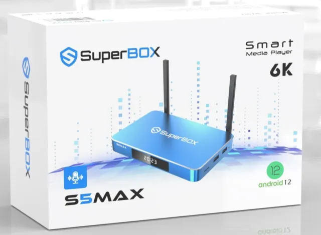 SUPERBOX S5 MAX with New improved Voice Remote - Best USA TV Box - FREE SHIPPING