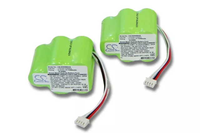 2x Batteria per Ecovacs Deebot D780 D76 D77 D760 D79 3300mAh 6V