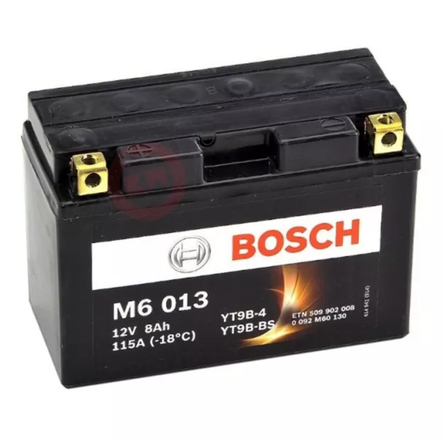 Batteria Bosch M6 013 Yt9B-Bs Agm Yamaha Xp T-Max Tmax 500 2001 2002 2003