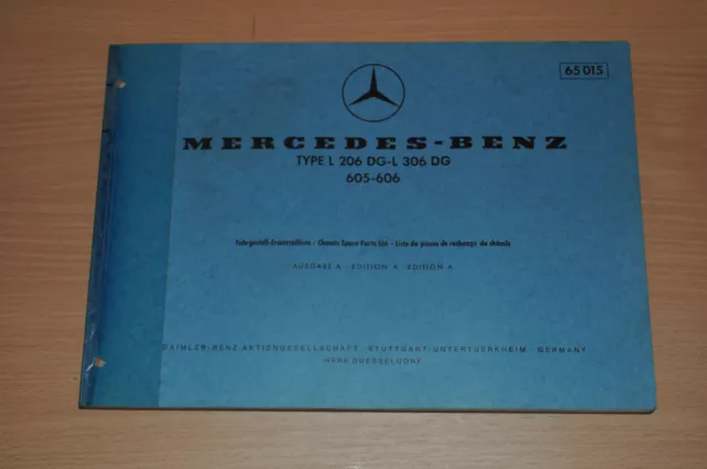 Ersatzteilkatalog MERCEDES Motor Typ L 207 307 605 606 65016 Parts List