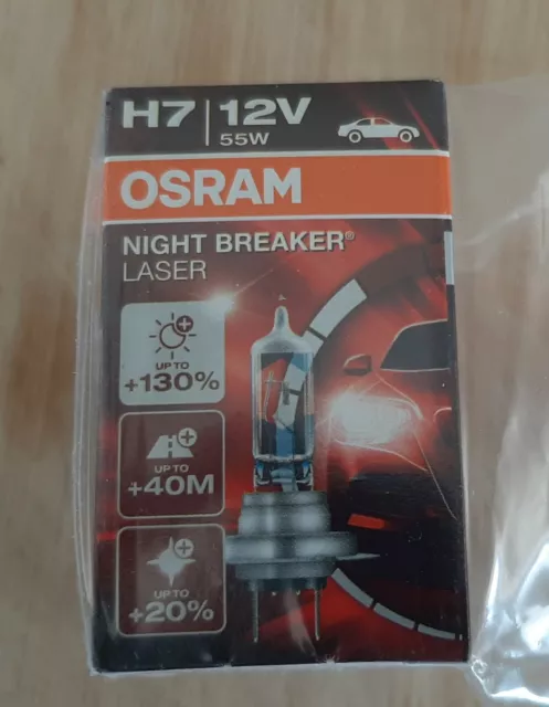 Set Ampoules H7 Osram Lampes À LED Pro pour Voiture Night Breaker Tüv Usage  Rue