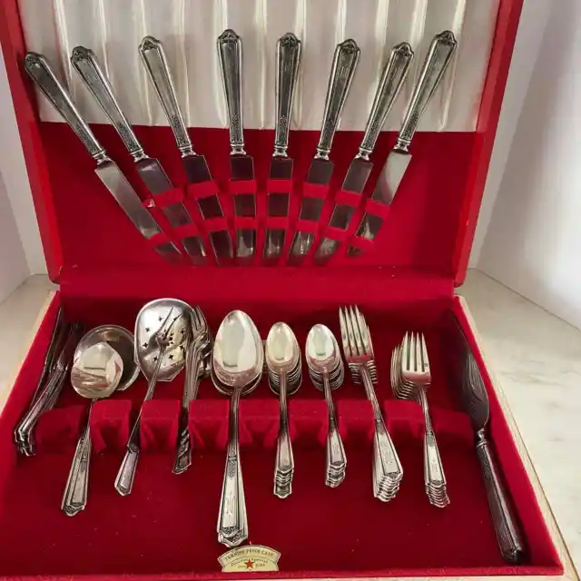 Towle SEVILLE STERLING Silver Flatware Set  62 pieces Vintage 1926