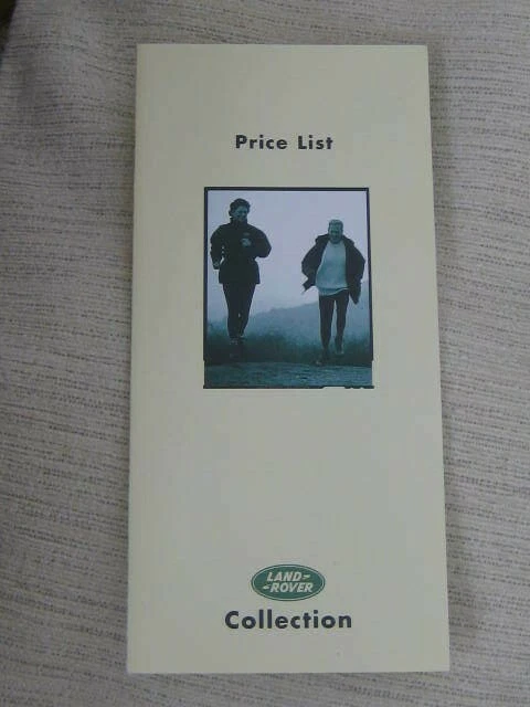 1997 LAND ROVER Collection Price List Defender Discovery Range Rover 