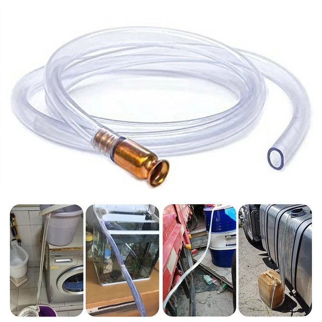 Tubi pompa agitatrice PVC trasparente lunghi 15 m con attacchi in rame
