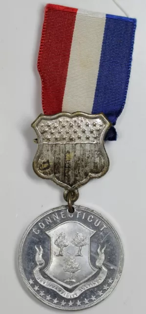 1900 New Haven Connecticut Centennial Medal with Ribbon, Gem Condition