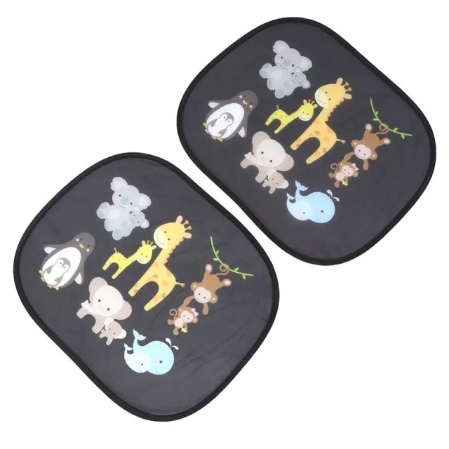 2PCS Car SunShade for Baby Kids Children Window UV Sun Shades Animal Foldable-DC