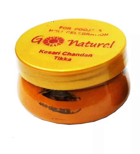 Sandalwood Tika Kesari Puja Chandan Paste for Daily use or Holi 100 Gram -KK