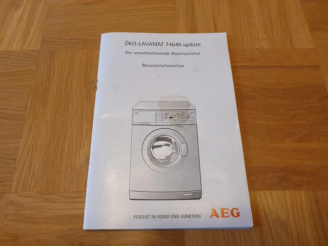 Aeg öko Lavamat 74700 Update Fehlercode Ce BEDIENUNGSANLEITUNG AEG WASCHMASCHINE Öko-Lavamat 74640 Update EUR 2,10
