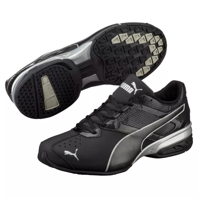 PUMA Herren Tazon 6 Fm Gr. 48.5 Schwarz Sneaker Sportschuhe Schuhe Laufschuhe