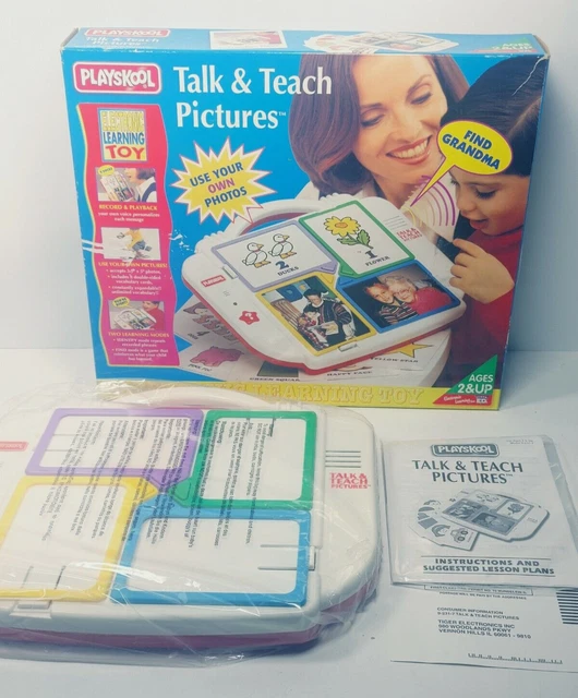VINTAGE PLAYSKOOL TALK & Teach Pictures Electronic Learning Toy NIB