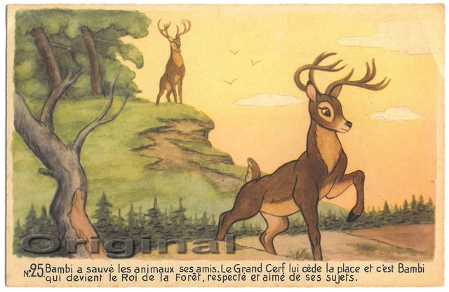 CARTOLINA WALT DISNEY, Bambi - il re della foresta (Topolino, Superluxe