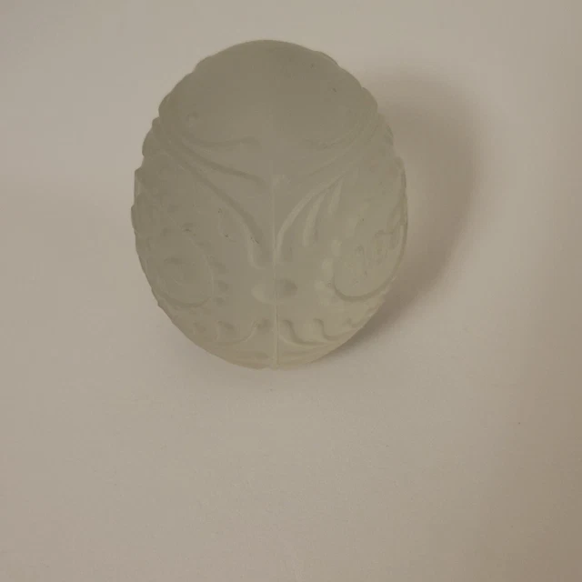 1979 GOEBEL Annual Frosted Crystal Glass EASTER EGG First Edition