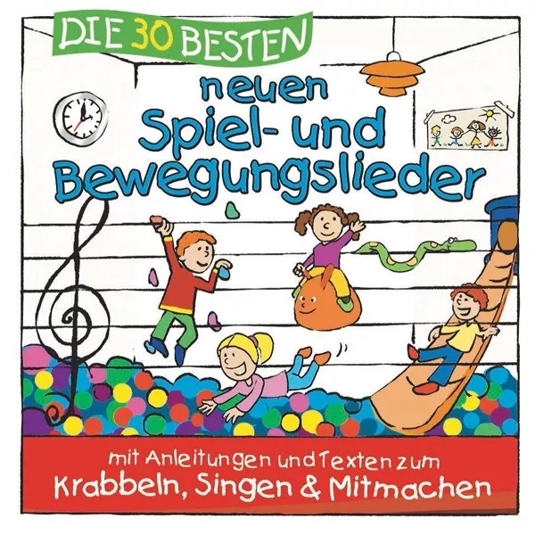 Die 30 Besten Neuen Spiel-Und Bewegungslieder -/Glück,K.& Kita-Frösche  Cd Neu