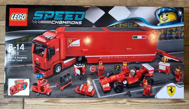 Lego speed champions f14 t & scuderia ferrari truck online