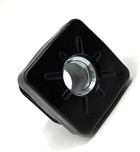 20 Tappi Quadrati Per Tubi 20x20 Mm – Colore Nero, Plastica PE, Made In EU