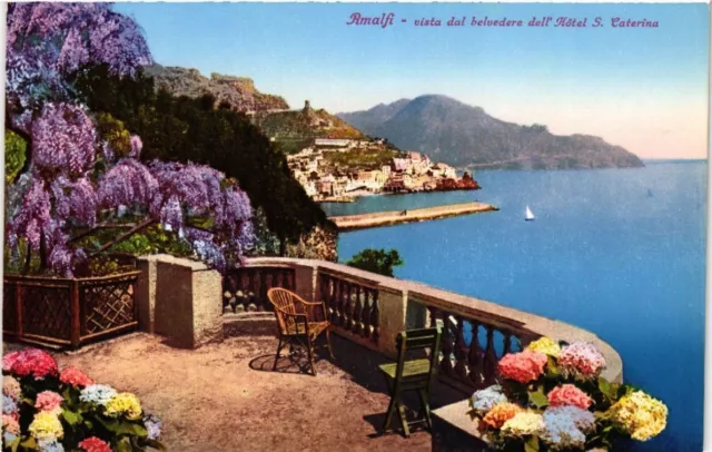 CPA AK AMALFI view from the viewpoint of the Hotel S. Caterina ITALY (507995)