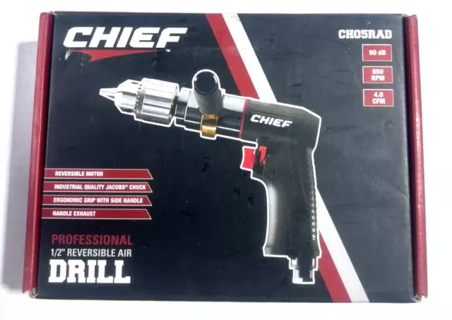 NEW Chief AIR DRILL 1/2" -  CH05RAD Reversible Professional 90 dB