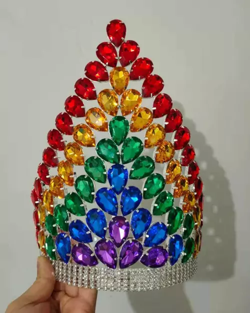 Gorgeous Crystal Pageant Tiaras and Crowns Large Tall Queen Crown for Women