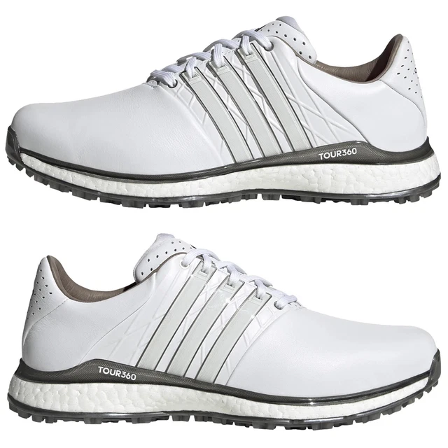 adidas Mens 2022 TOUR360 XT-SL 2.0 Leather Waterproof Golf Shoes