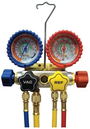 Imperial 843-Cs Mechanical Manifold Gauge Set,4-Valve