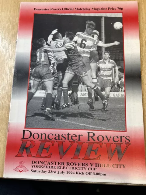 94/95 Doncaster Rovers v. Hull City - friendly.