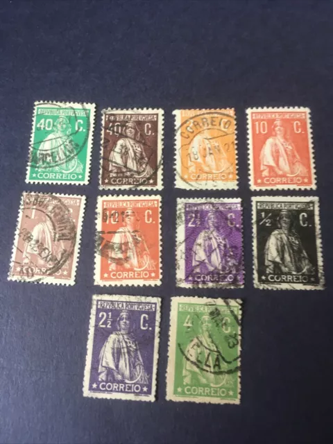 Portugal 10 alte Briefmarken