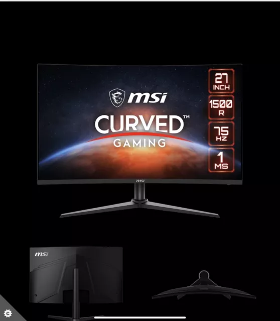 G274CV Curved Gaming Monitor - 27 Inch, 1ms Response Time, 1500R