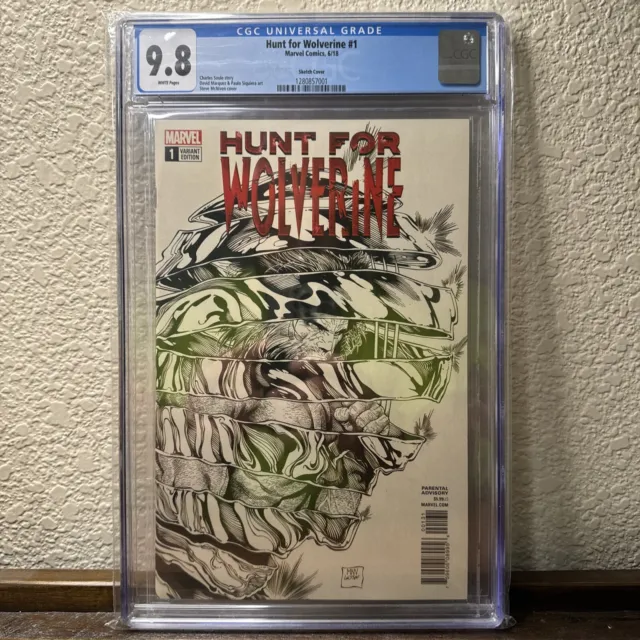 Hunt for Wolverine #1 Sketch Cover CGC 9.8 HIGH GRADE Marvel Comic KEY Variant