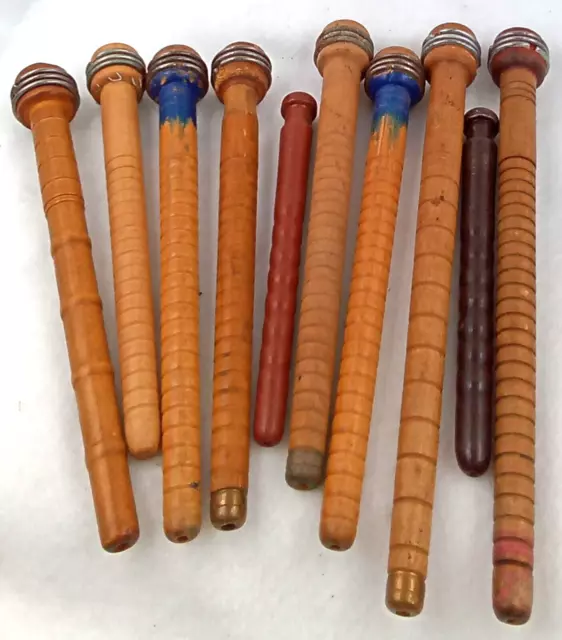 Ten Vintage Wooden Spools Thread Clarks, Coats, Corticelli - Ruby Lane