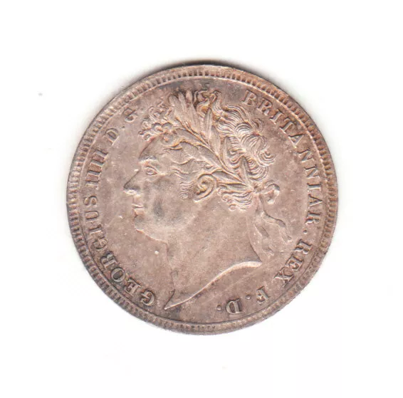 1828 Great Britain George IIII Sterling Silver Threepence.