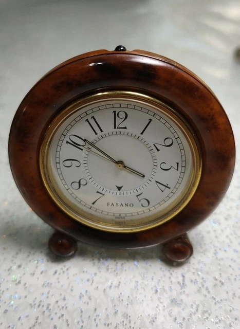 Orologio da scrivania o da tavolo Fasano, vintage Swiss Made, Leggi descrizione
