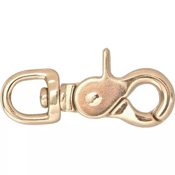 5-Die Cast Nickel 2-1/2" Long Swivel Round 1/2" Eye Trigger Chain Snap T7616412